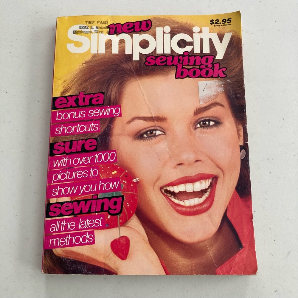 Vtg Simplicity Sewing Book Simplicity Magazine 1979 Tips Tricks How Tos Pattern